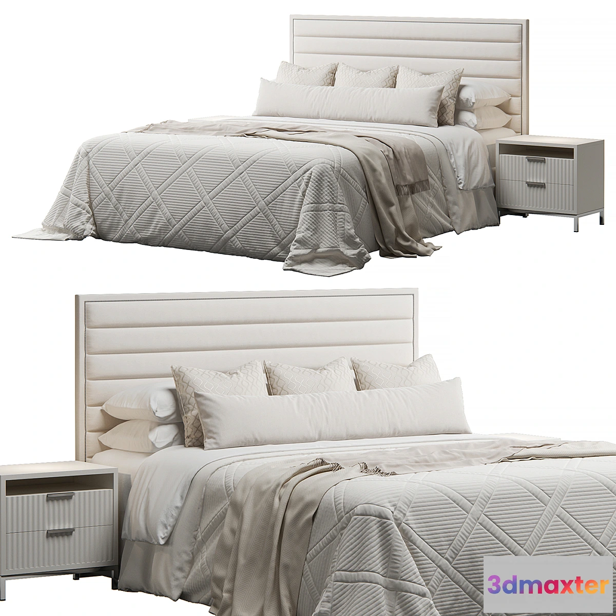 1307727 - Westbury Rectangular Bed 3D Max