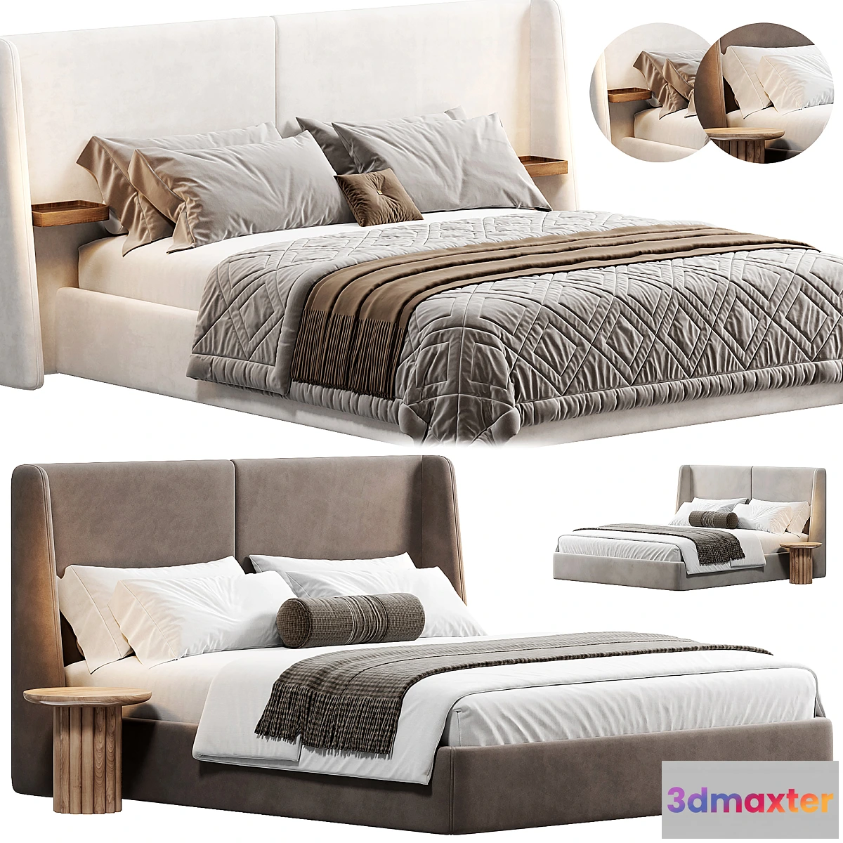 1307967 - Jolien Bed by laredoute 3D Max