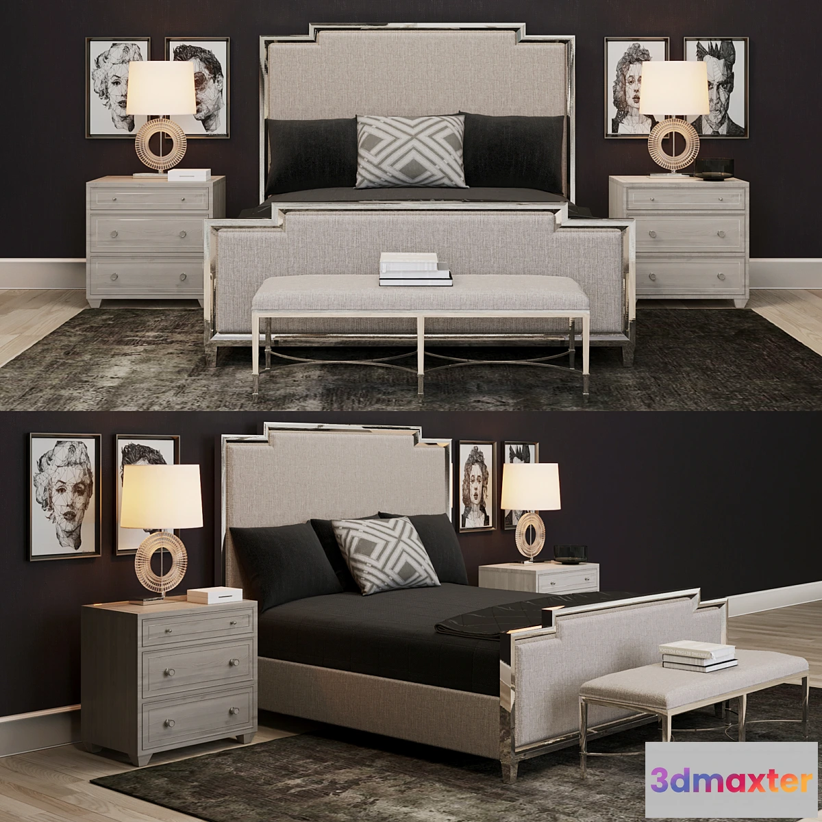 1308169 - Criteria Bedroom Items_002 3D Max