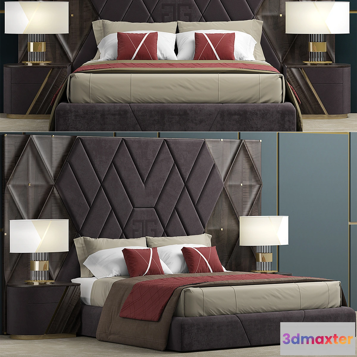 1308524 - Bed2020 3D Max