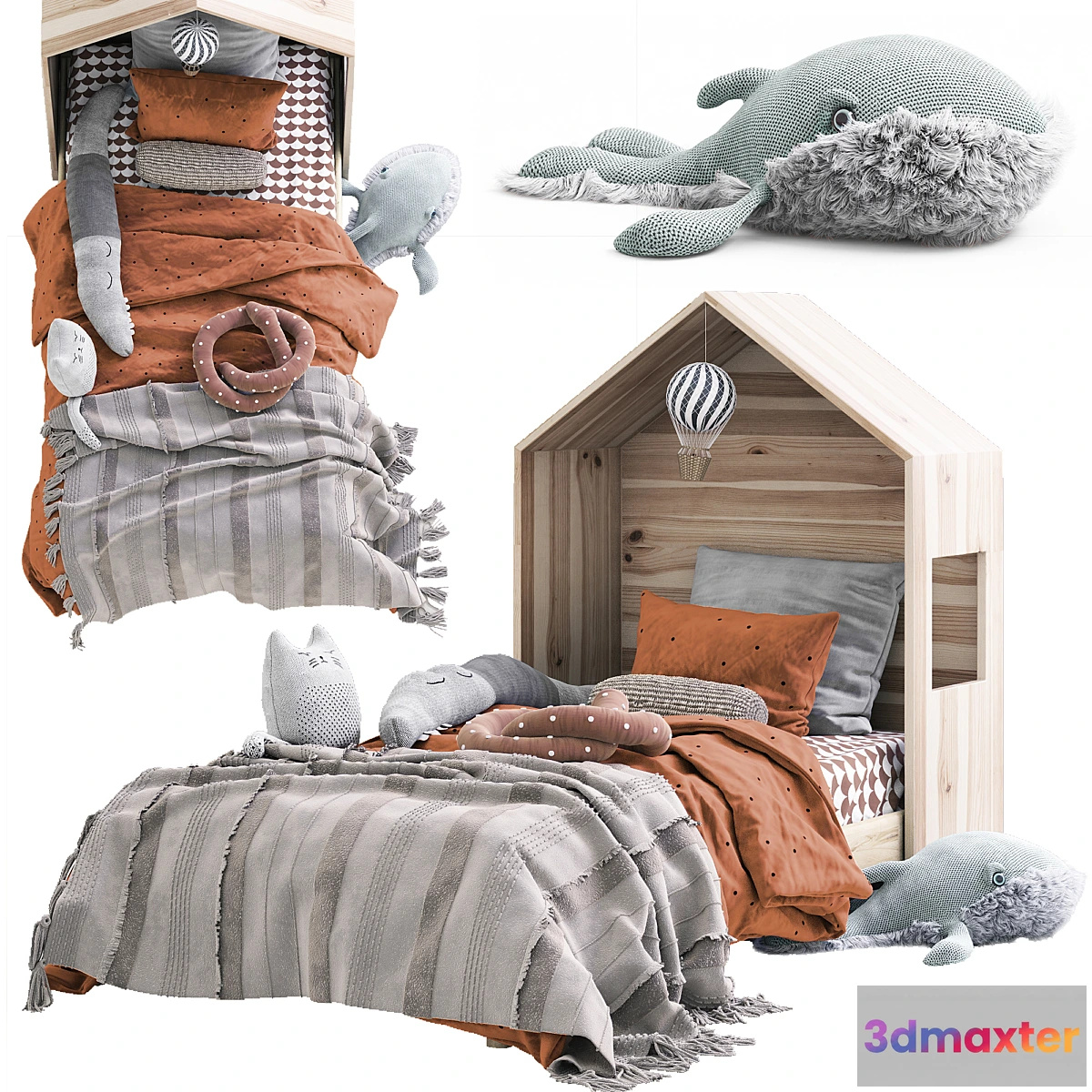 1310643 - UTAKER IKEA _ DECK IKEA with headboard 3D Max