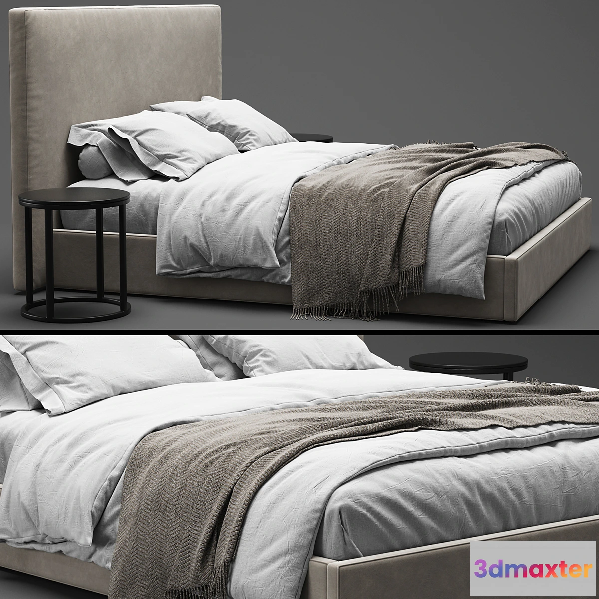 1310866 - RH Sullivan Fabric Bed 3D Max