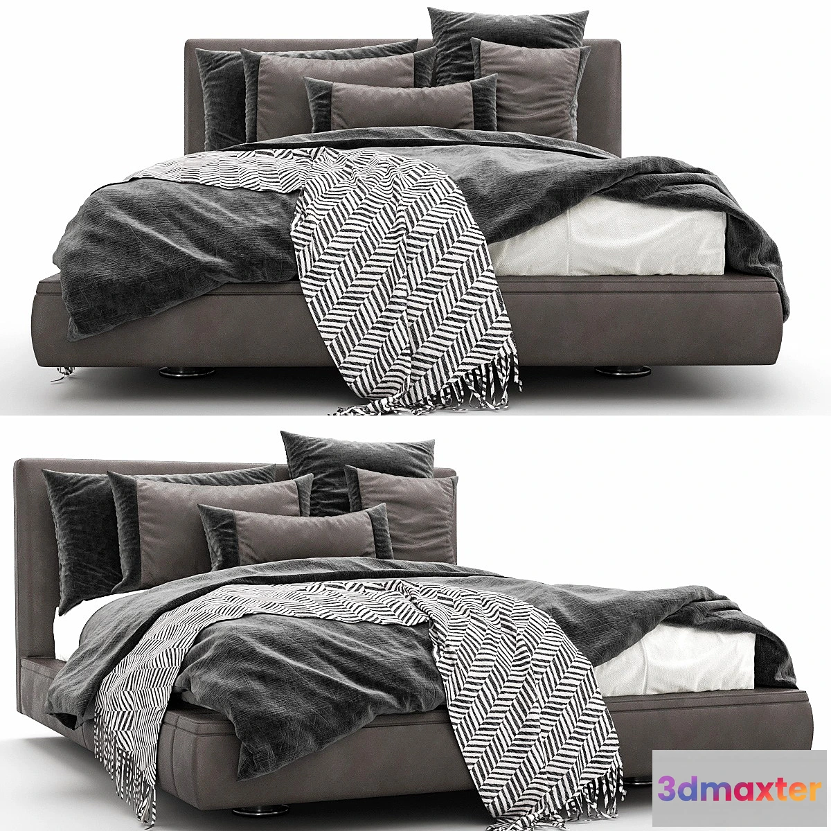 1313433 - B & B Italia Richard Bed 3D Max