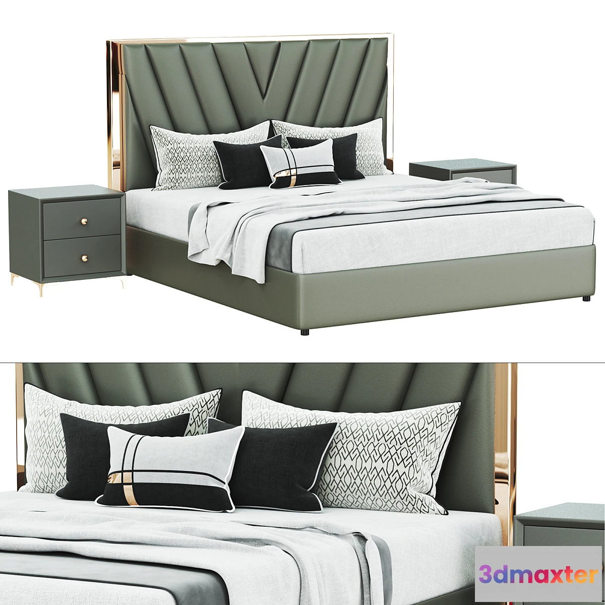 1313680 - Nordic High end wedding bed design 3D Max
