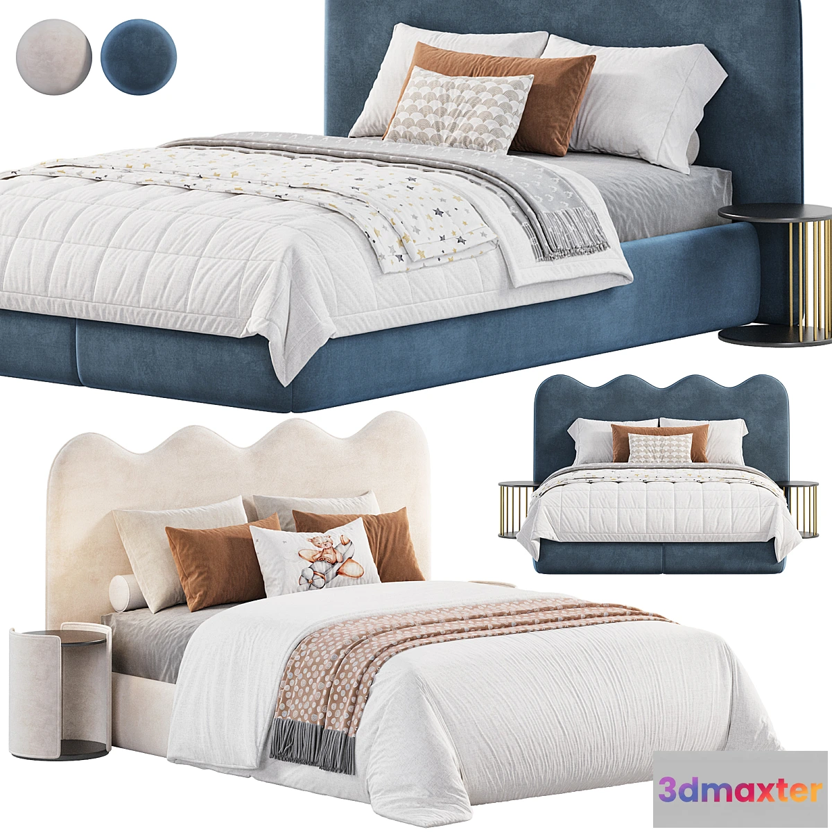 1315754 - Betty bed By Achomestore - No.2 3D Max