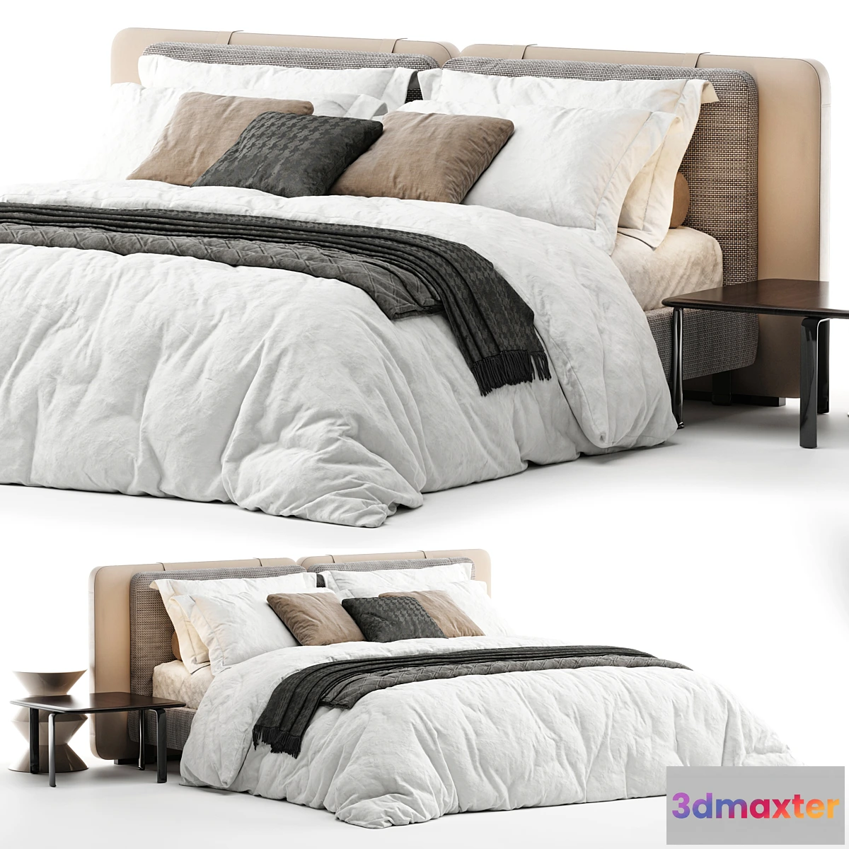 1316752 - Bed Minotti Tatlin Soft 3D Max