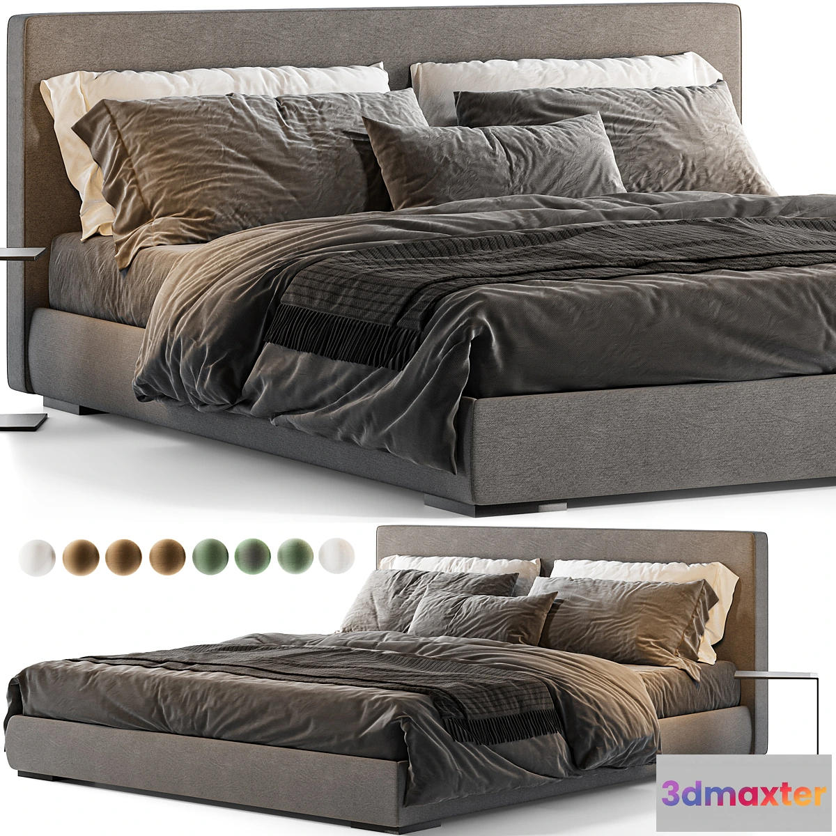 1319772 - Stone Bed by Meridiani 3D Max