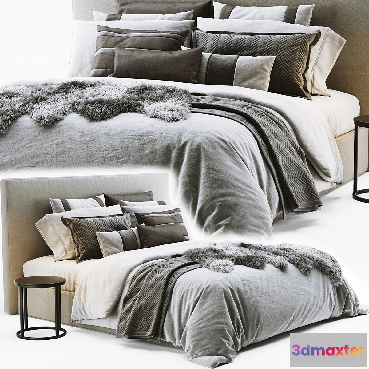 1322327 - RH Sullivan Fabric Bed - No.2 3D Max