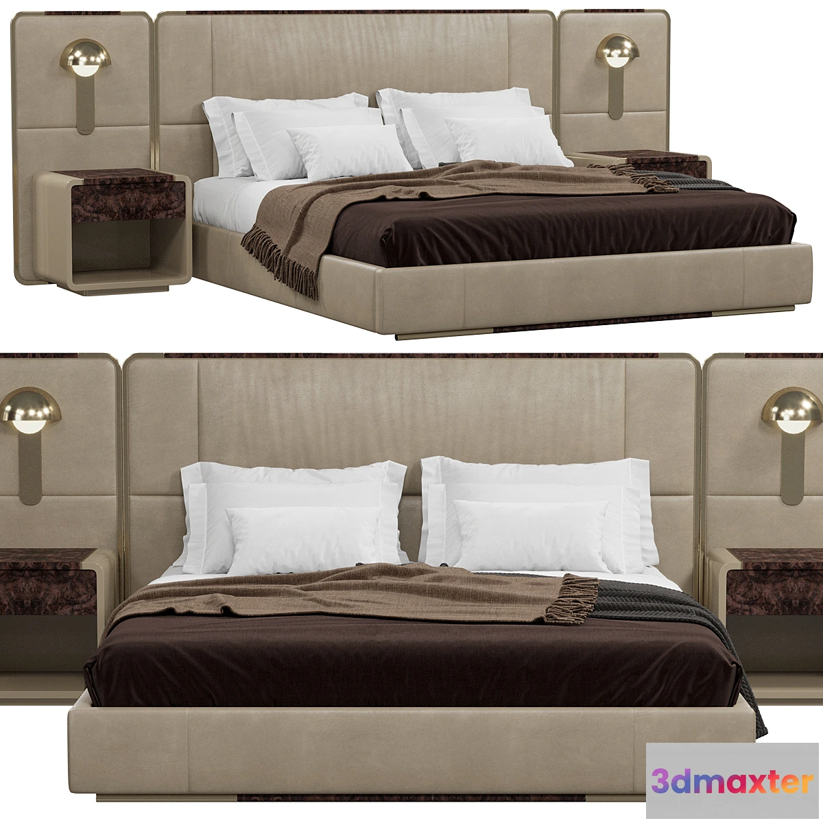 1325611 - Bed Reiggi HELENA 3D Max
