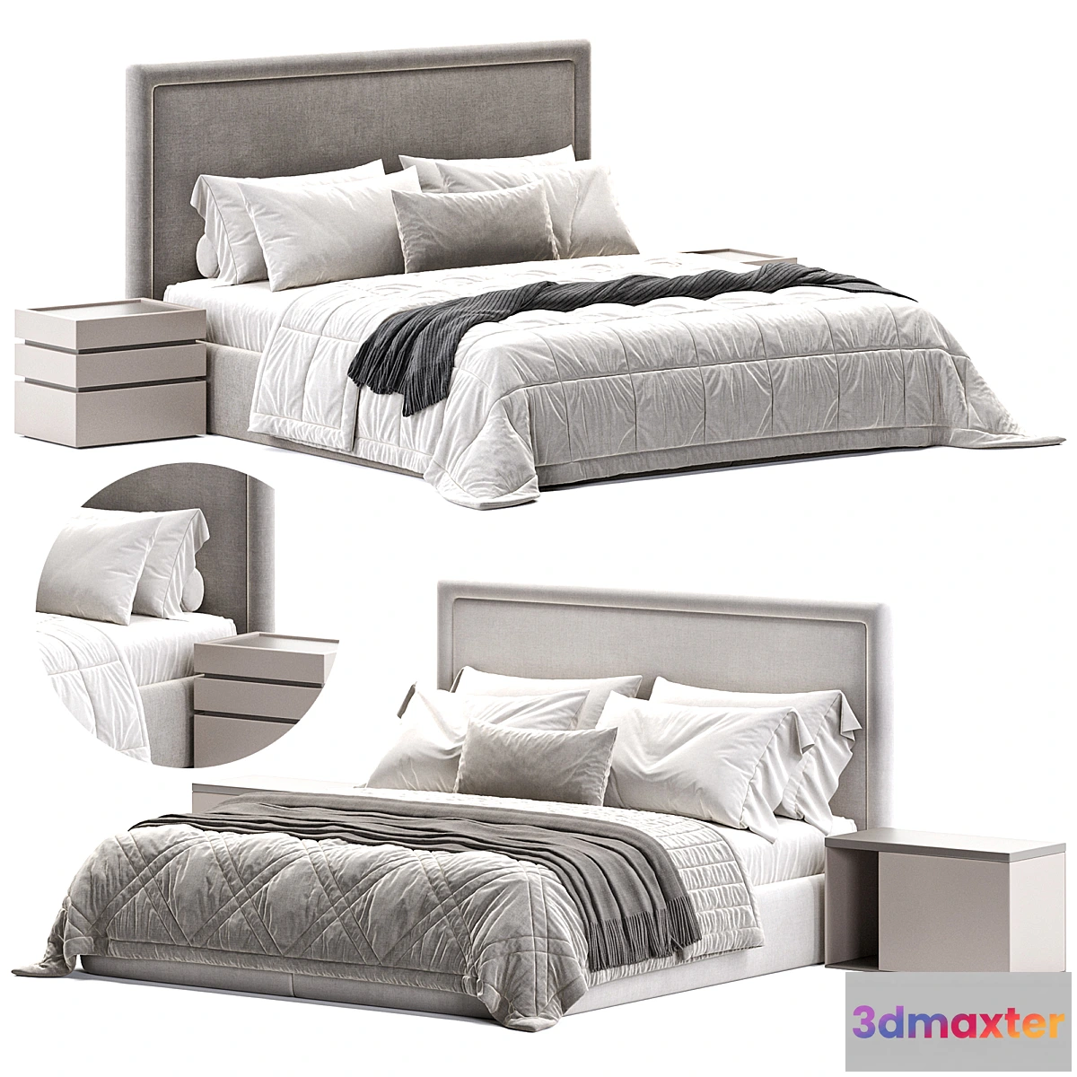 1326185 - Alva Velutto 55 Bed - No.2 3D Max