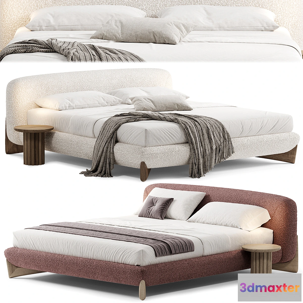 1327577 - SOFTBAY Double Bed By Porada - No.2 3D Max