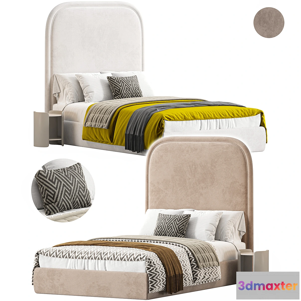 1329135 - Single bed Lucas - No.2 3D Max