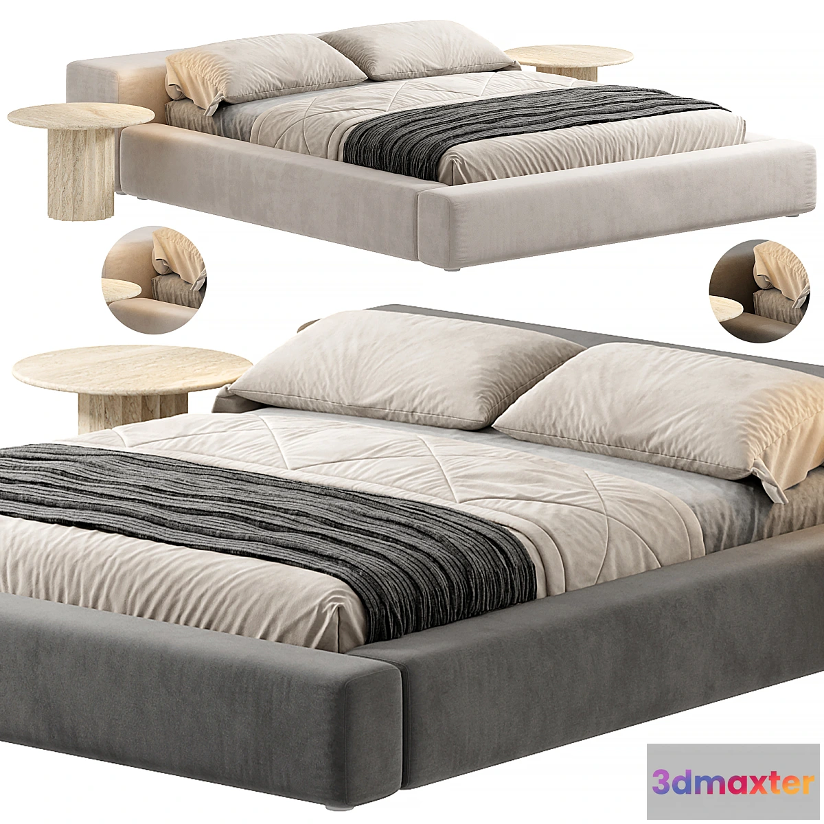 1329323 - Casper Bed 3D Max