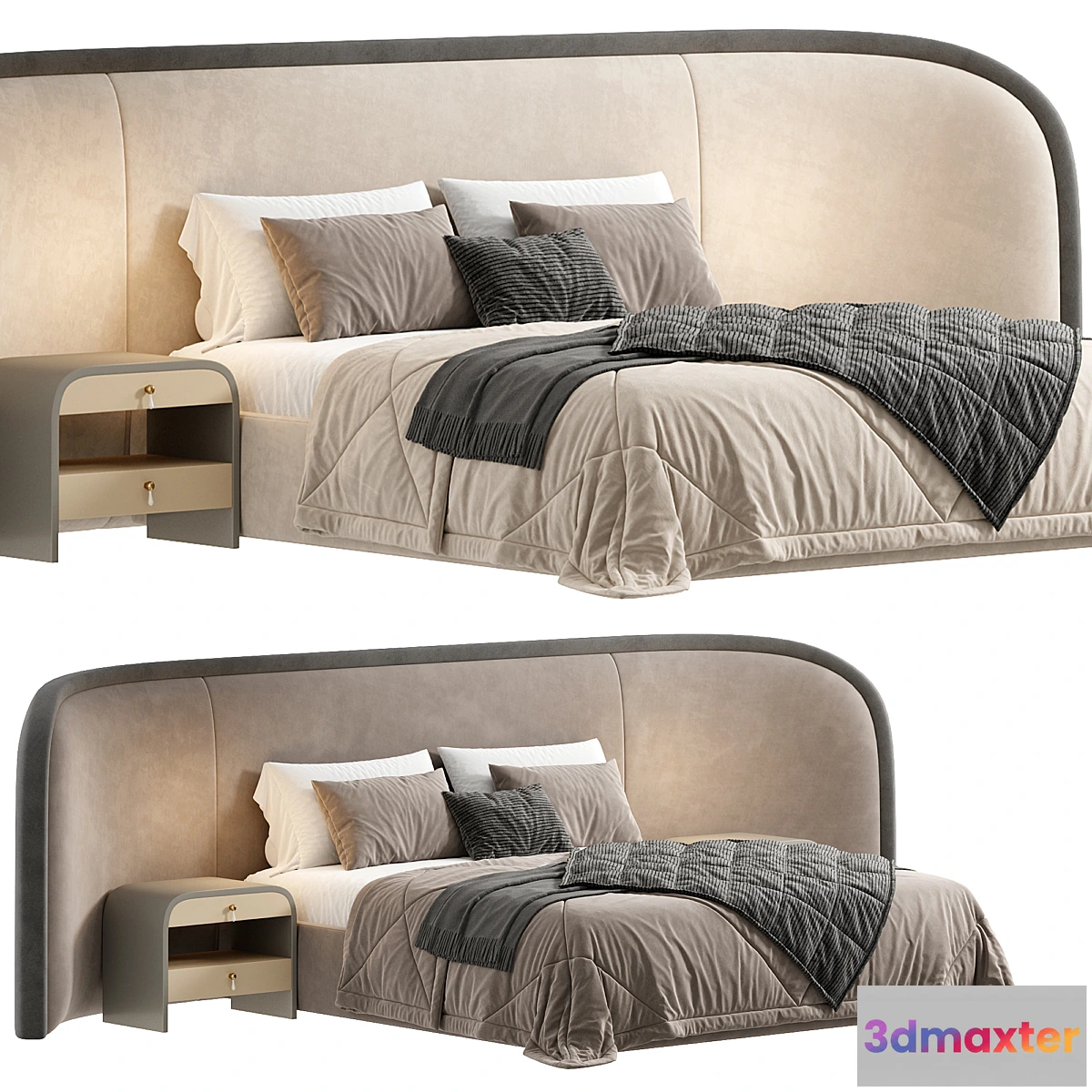 1329937 - Ferrol Bed - No.2 3D Max