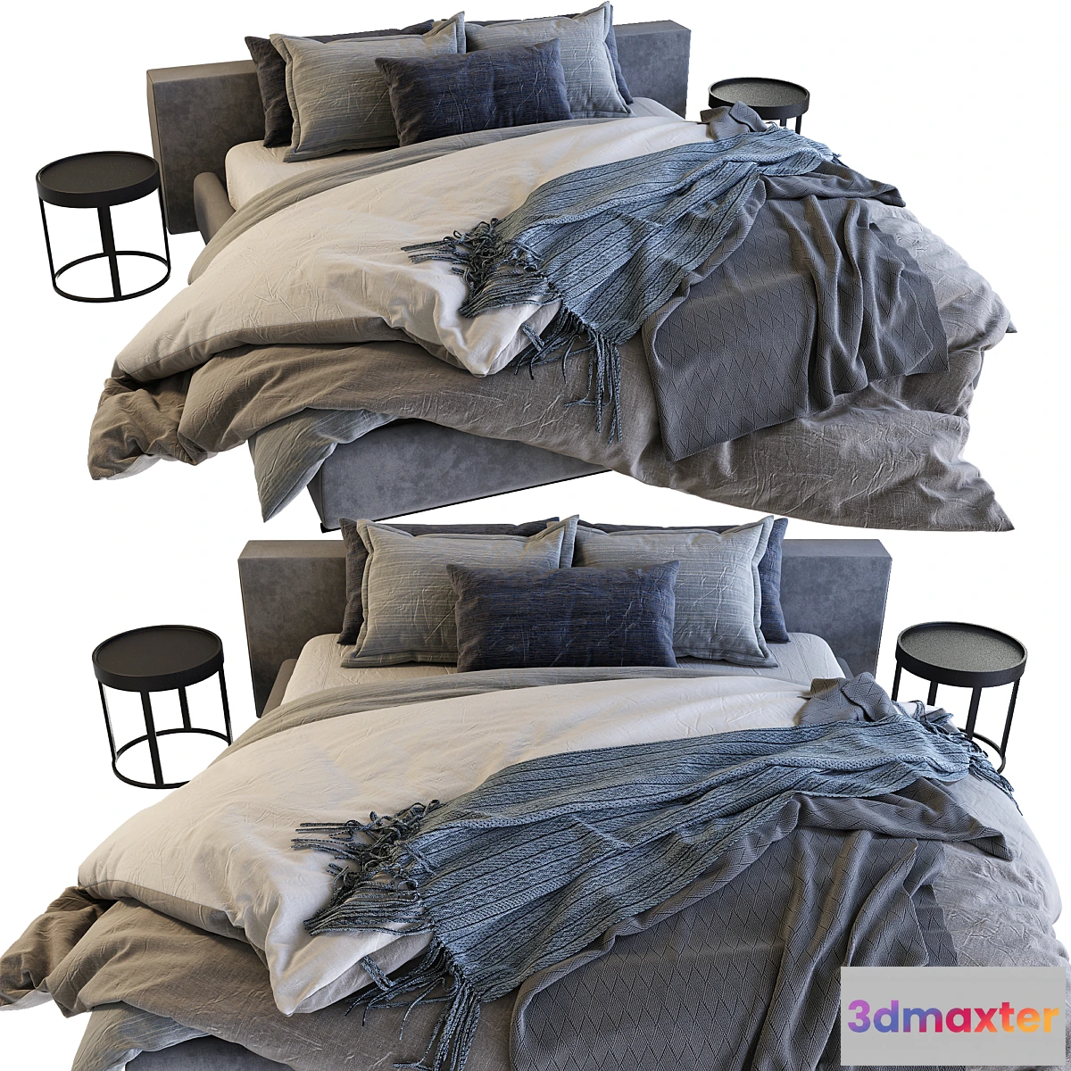 1330207 - Bed Groundpiece _ Flexform No. 2 3D Max