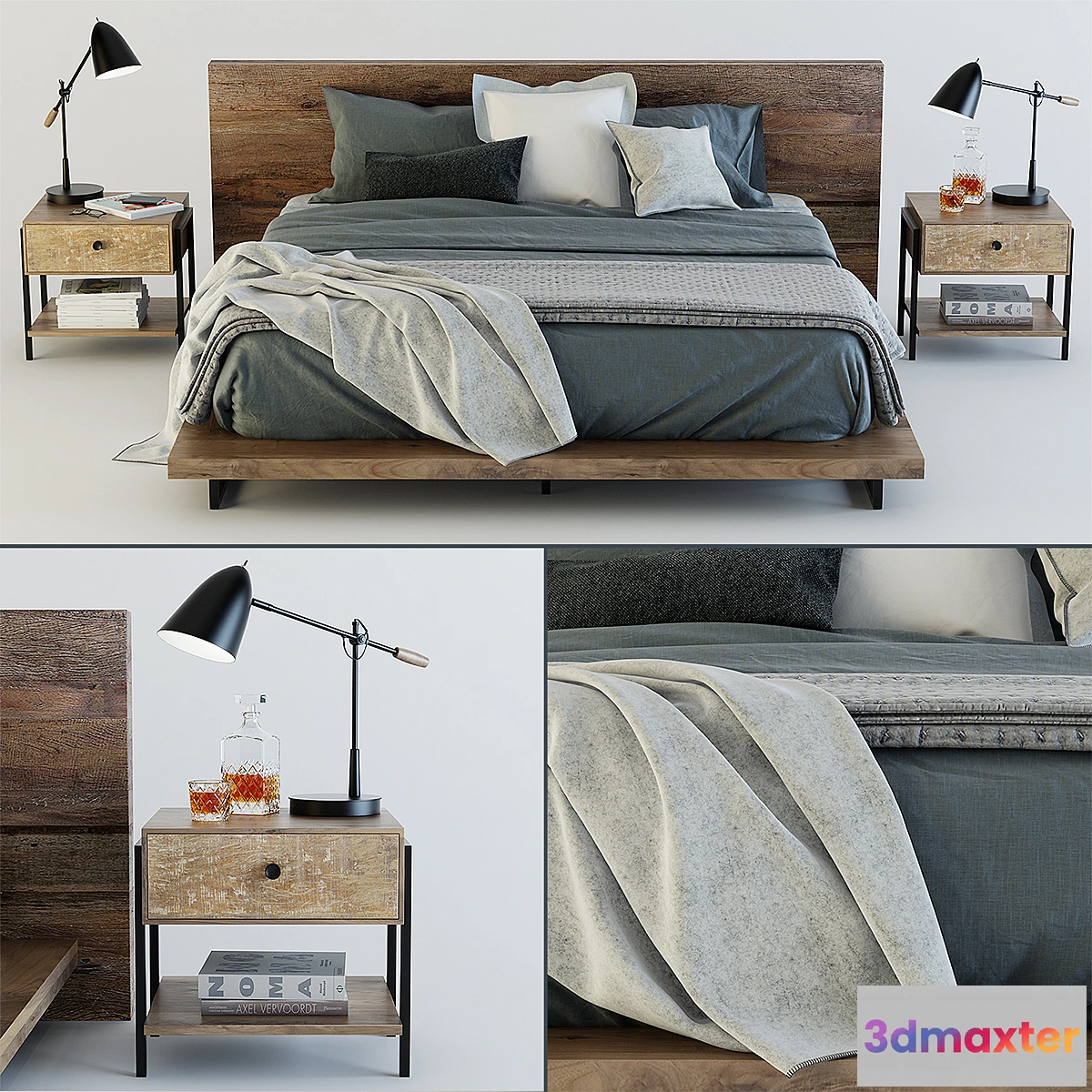 1330728 - C&B Atwood Bedroom Set 3D Max