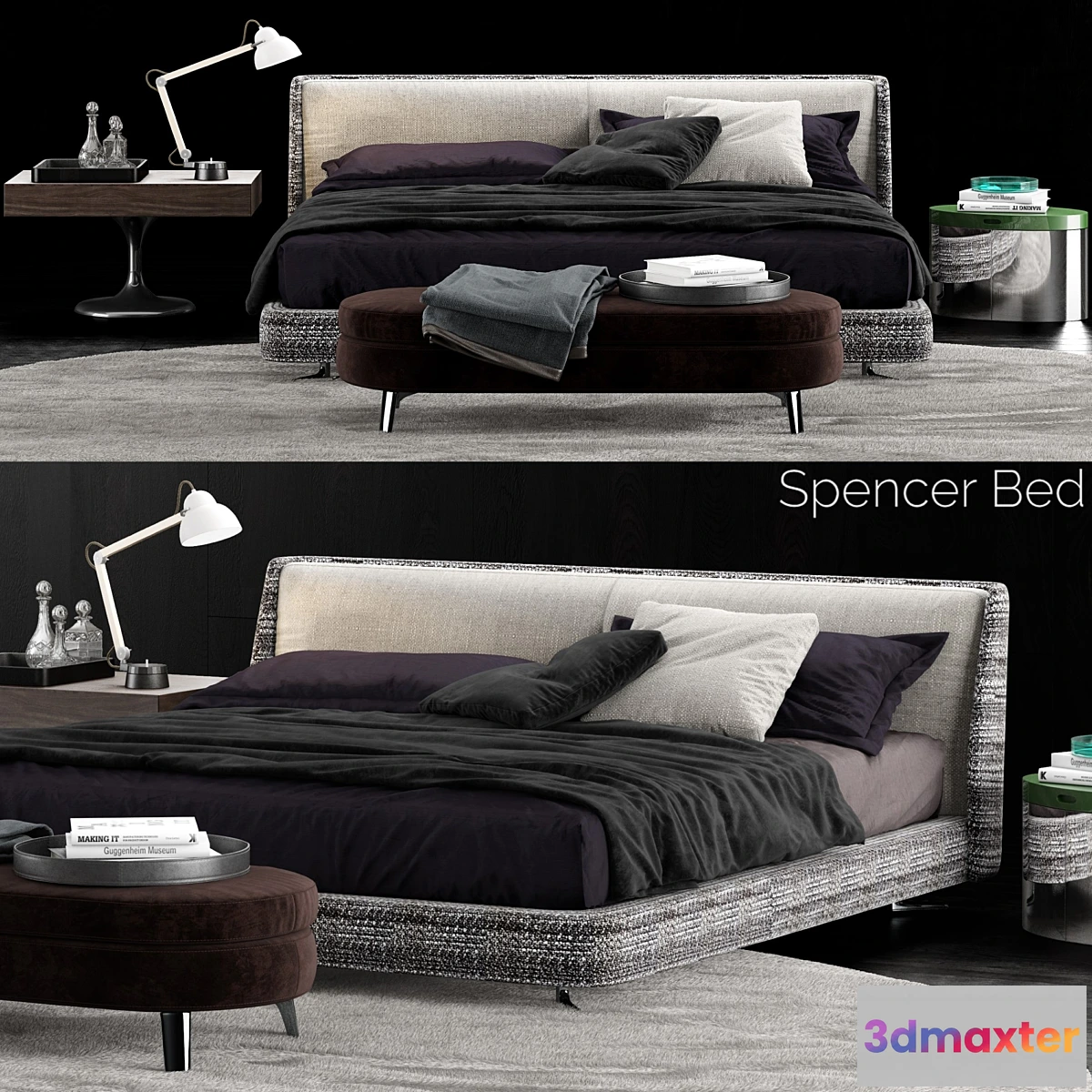 1331052 - Minotti Spencer Bed - No.4 3D Max