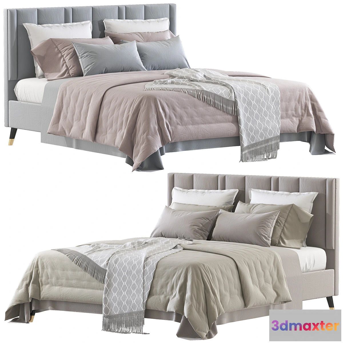 1331690 - Double Bed 3 - No.2 3D Max
