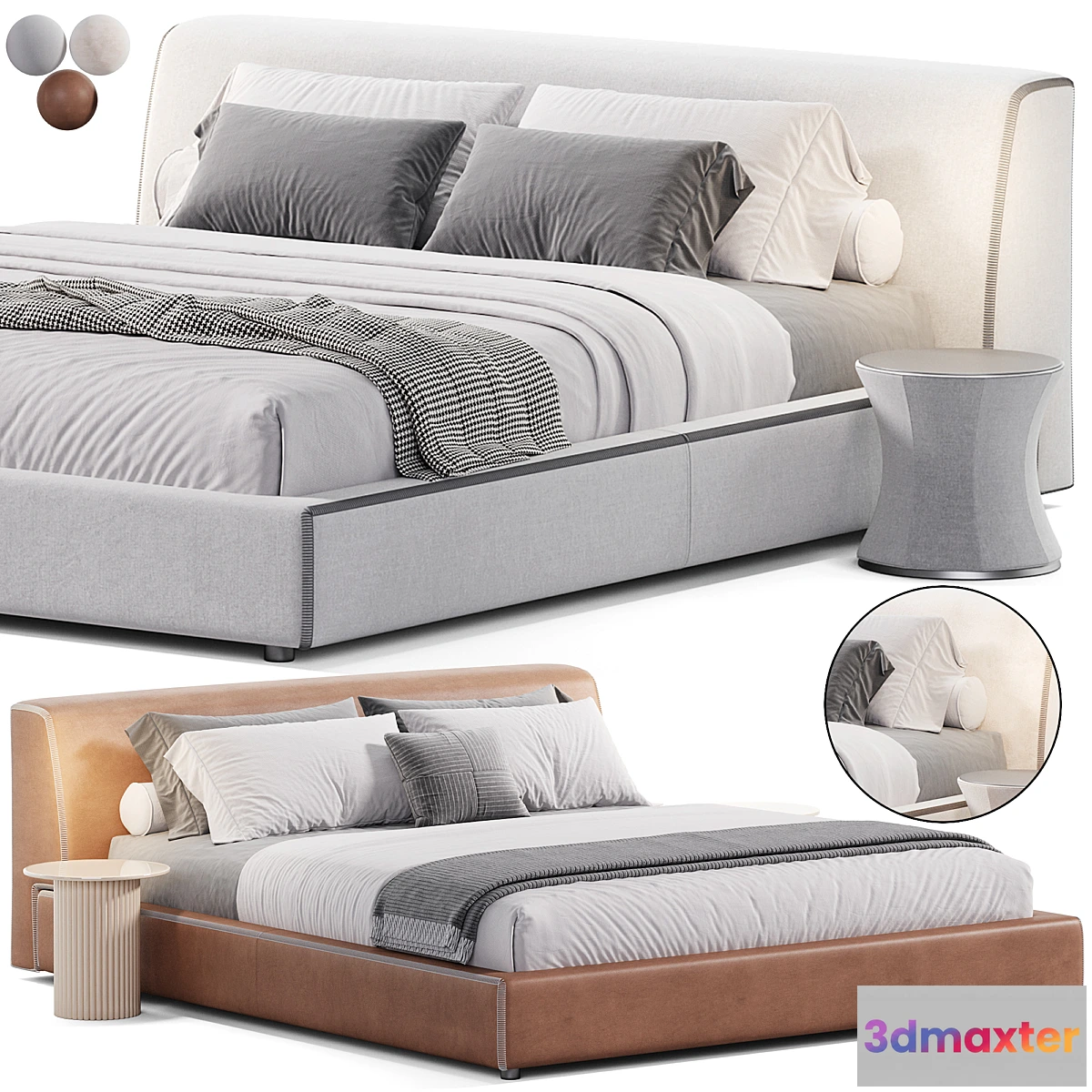 1332685 - Softland bed by Lema 3D Max