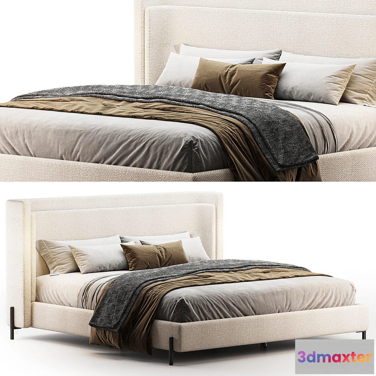 1333083 - DALLON KING BED 3D Max