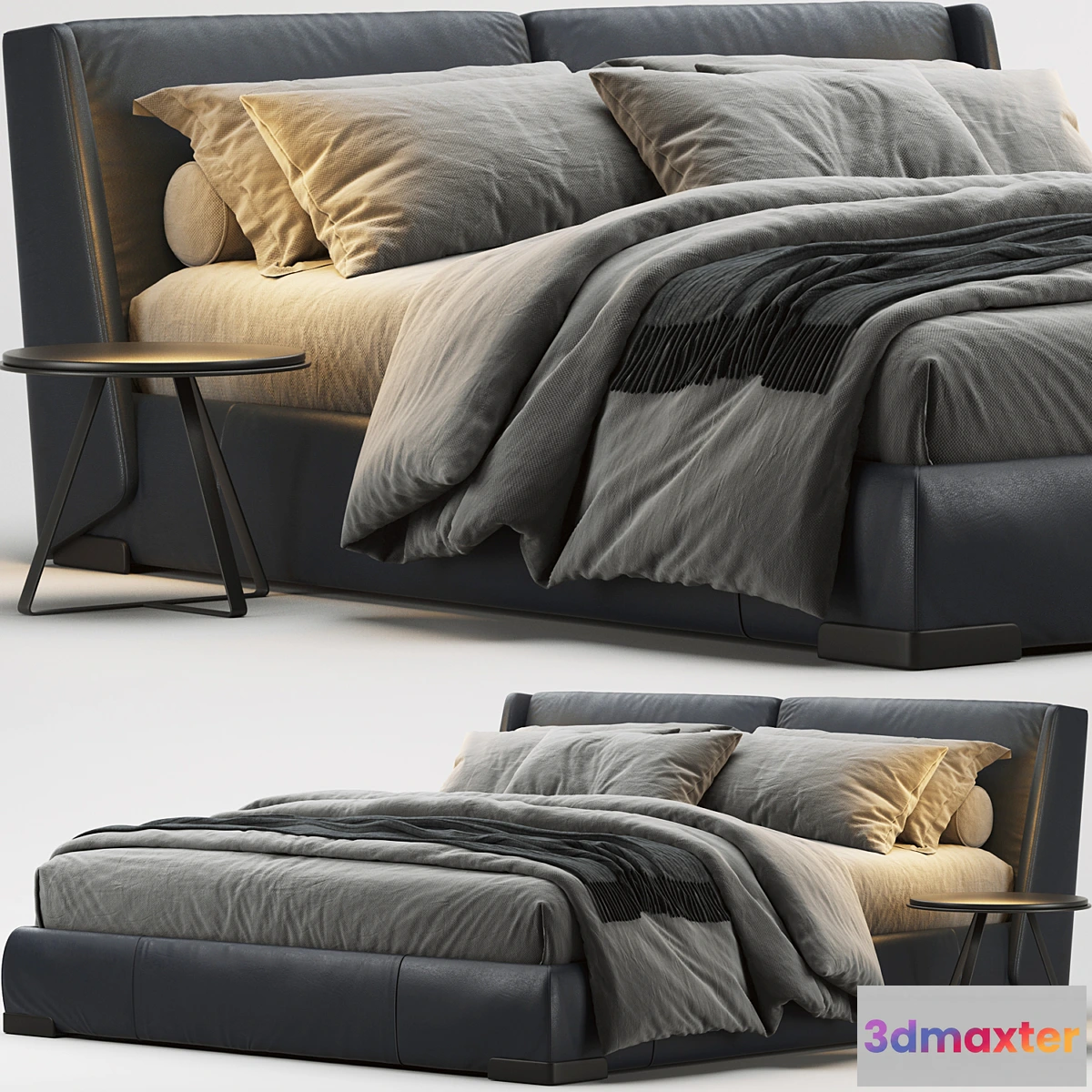 1333366 - Natuzzi Fenice Bed 3D Max