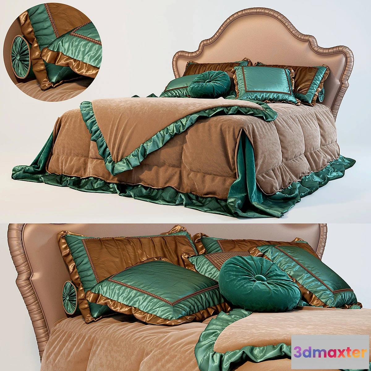 1333524 - Bed PIERMARIA RUBINO 3D Max