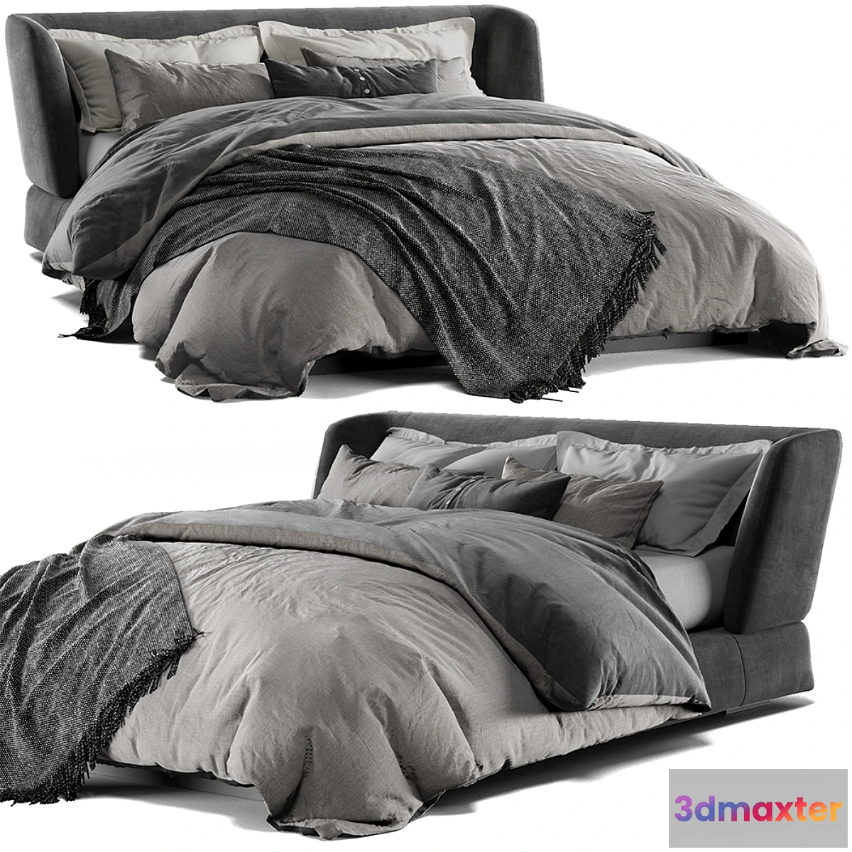 1333696 - Minotti creed bed 3D Max