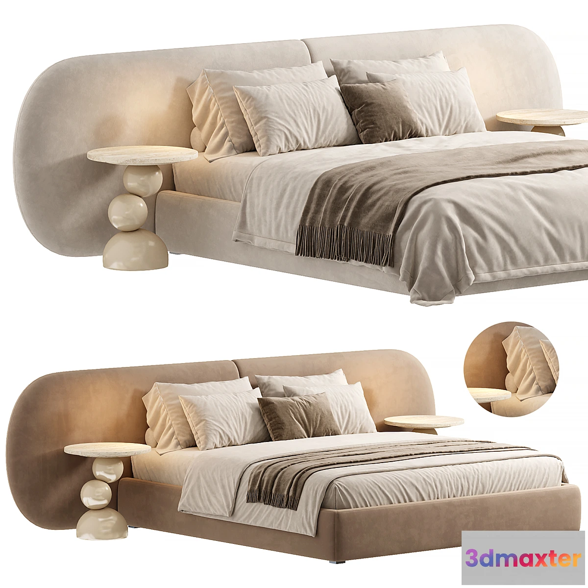 1334089 - Bed MAlbina 3D Max