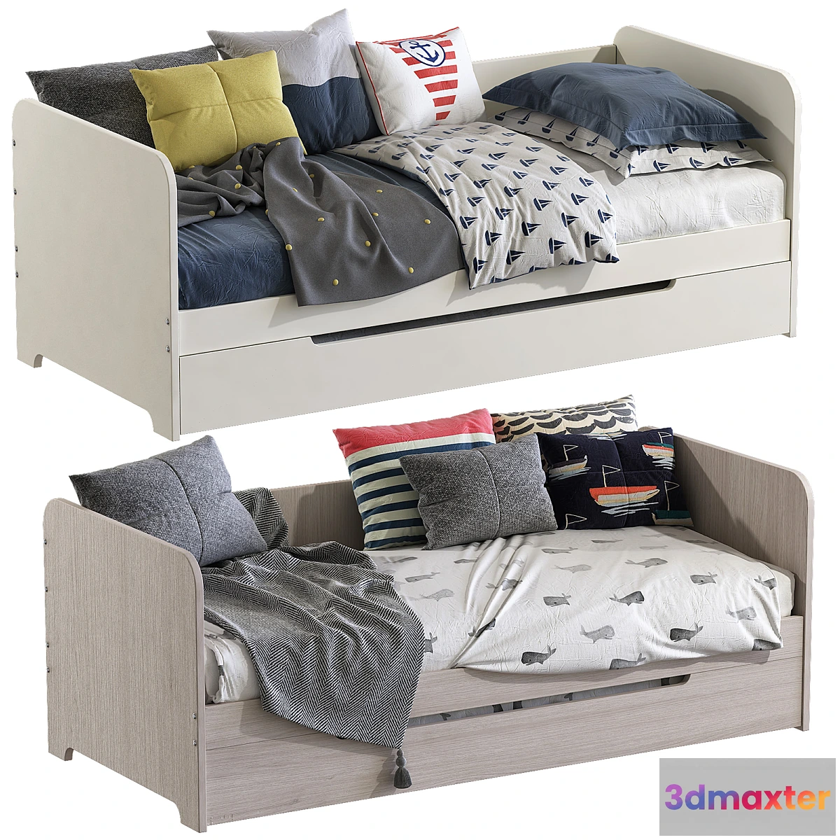 1334243 - Banquette Lit Gigogne Bed 3D Max