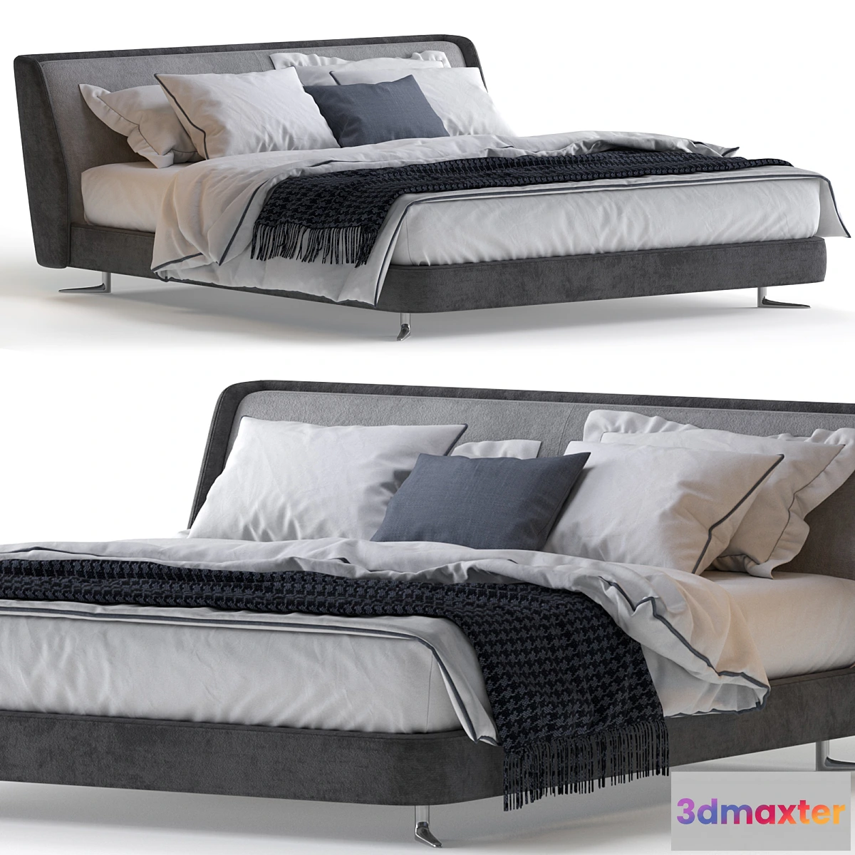 1334471 - Minotti spencer bed 3D Max