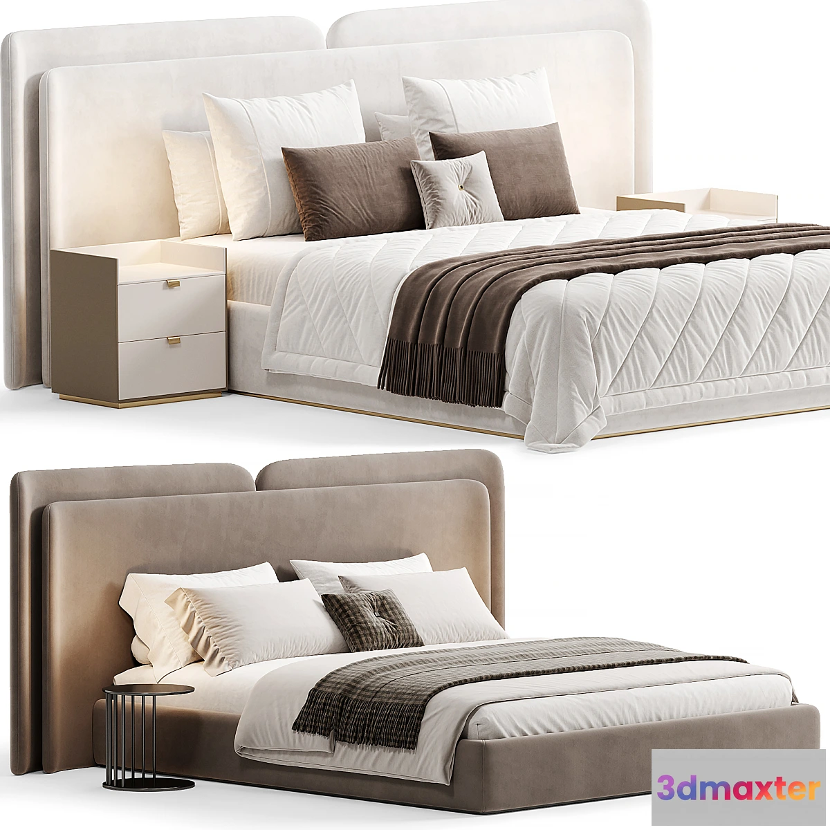 1334681 - VALLETTA Bed By Importhome 02 3D Max