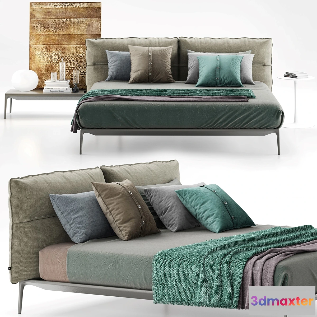 1337562 - MDF Italia Yale Bed 1 3D Max