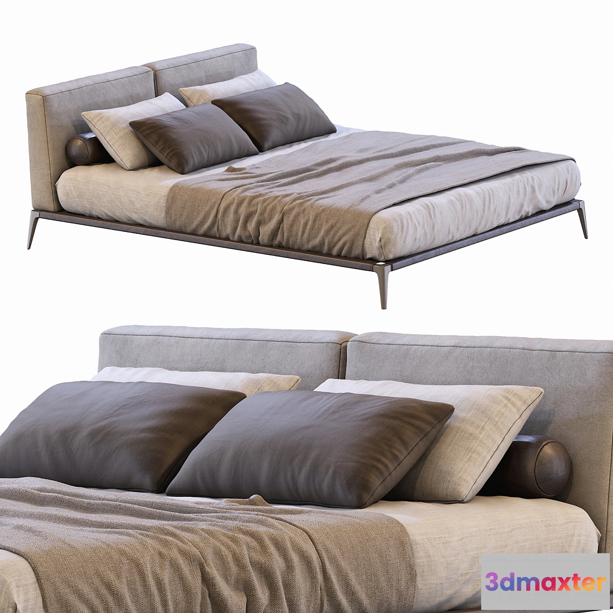 1337997 - Park Uno Bed By Poliform 3D Max