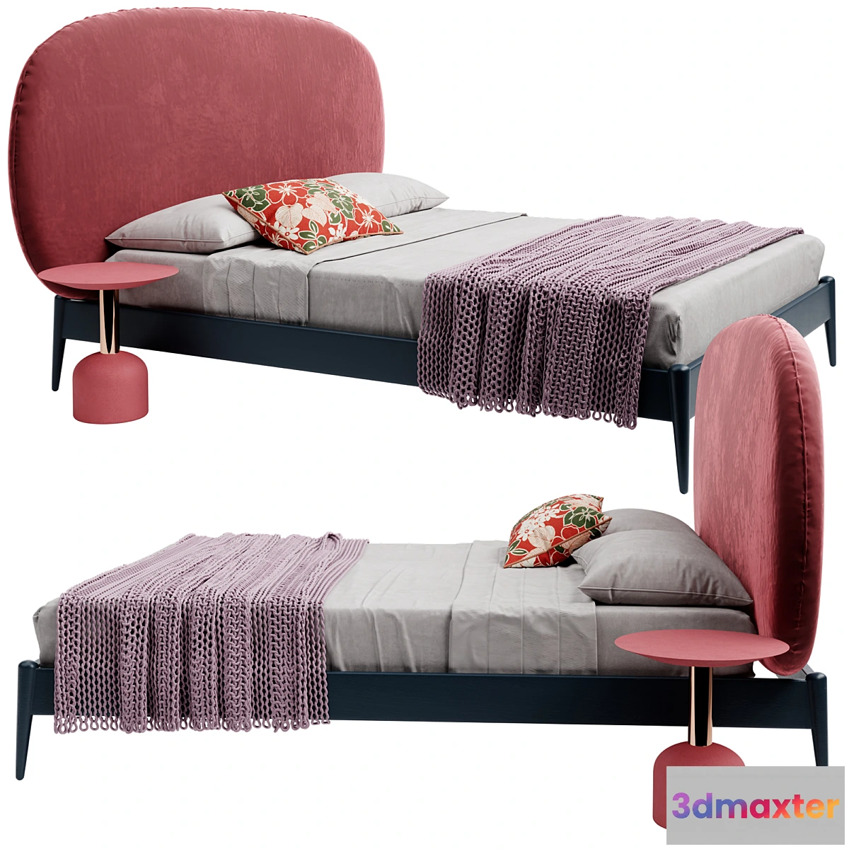 1340281 - Miniforms - Shiko magnum bed 3D Max