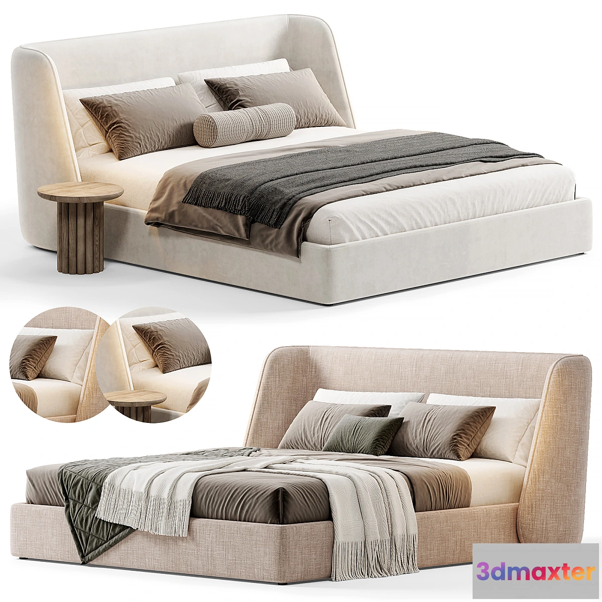 1340800 - PYORA Bed By Nobonobo 3D Max