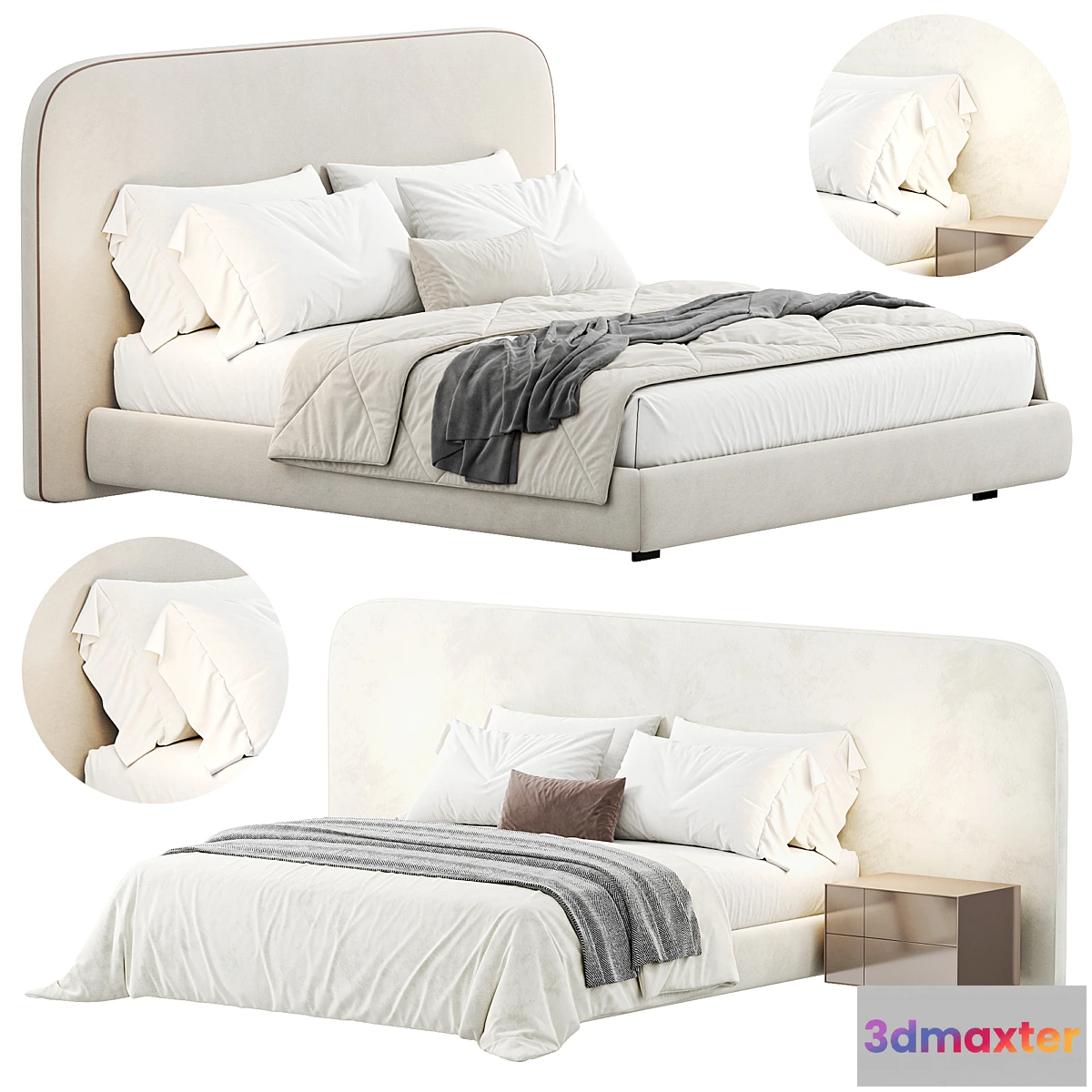 1341132 - Metis Soft Bed 3D Max