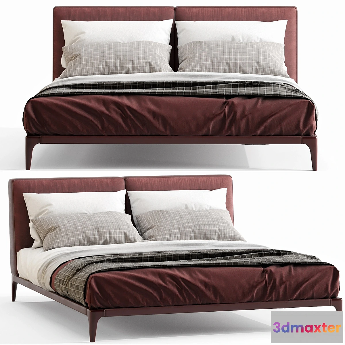 1341138 - Poliform Park Uno Bed 3D Max