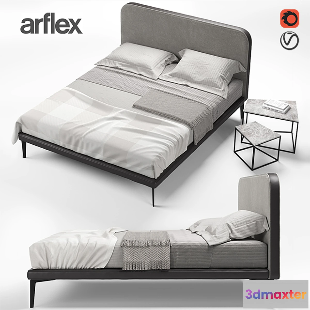 1342039 - ARFLEX SUITE bed 3D Max