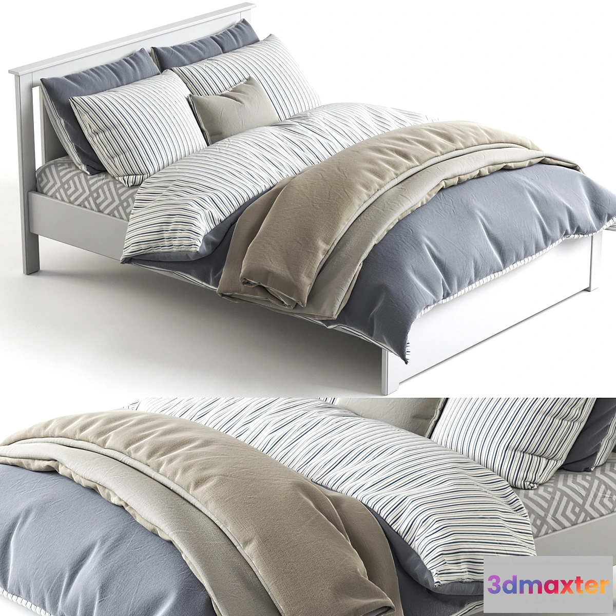 1344842 - Ikea Songesand Bed 3D Max