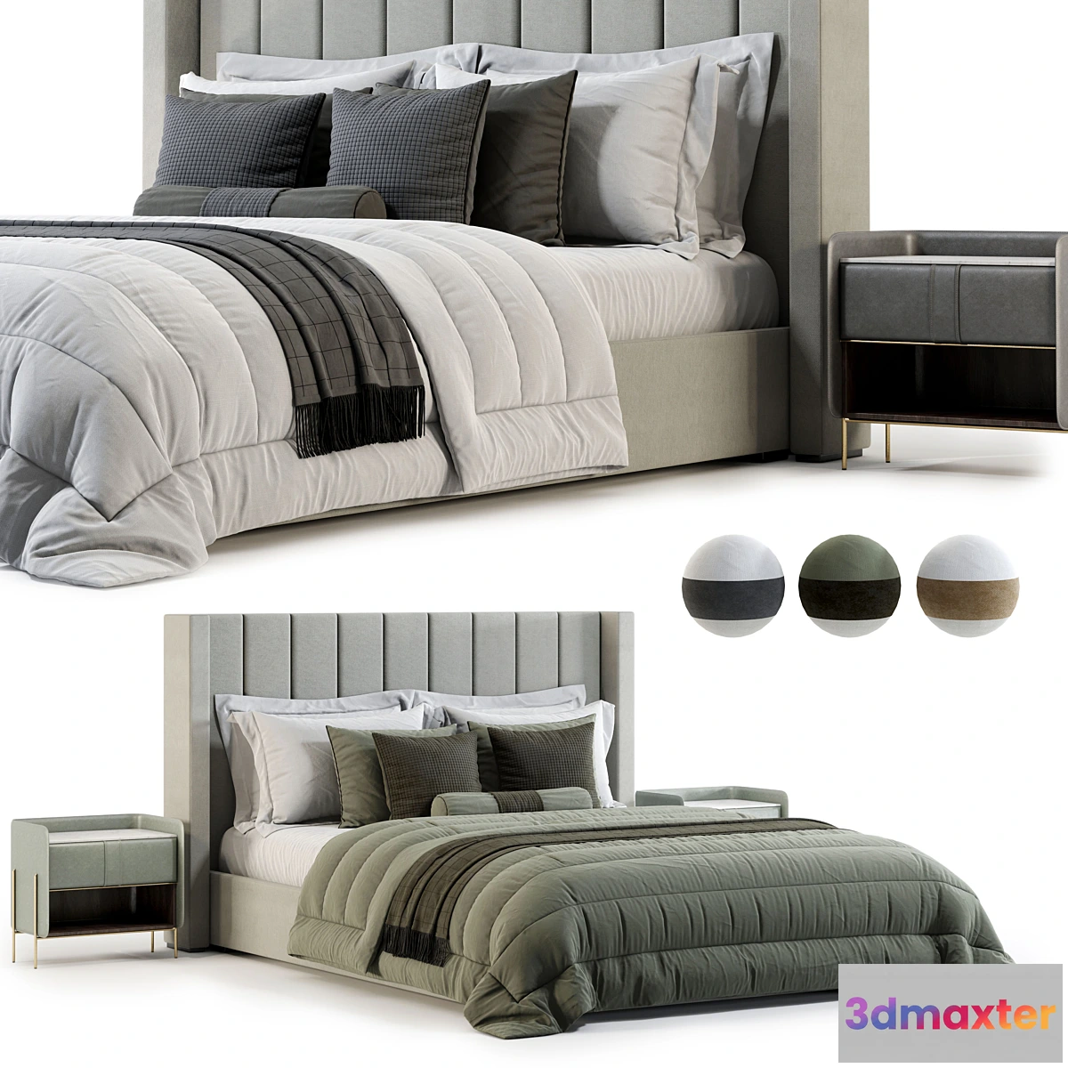 1345065 - RH MODENA VERTICAL BED 3D Max