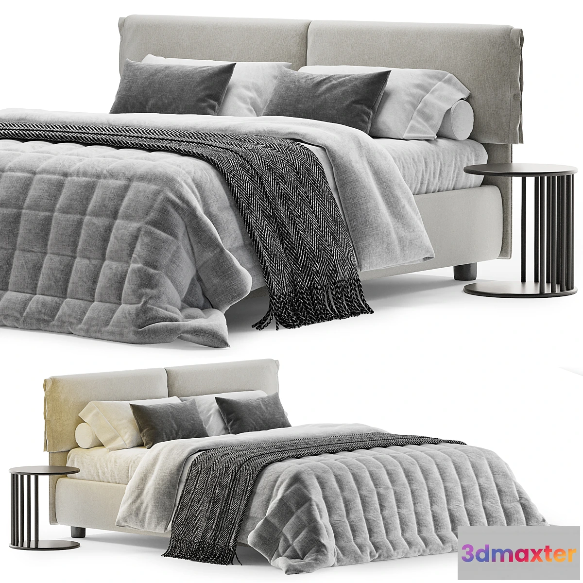 1345993 - Double bed GISELLE Twils - No.2 3D Max