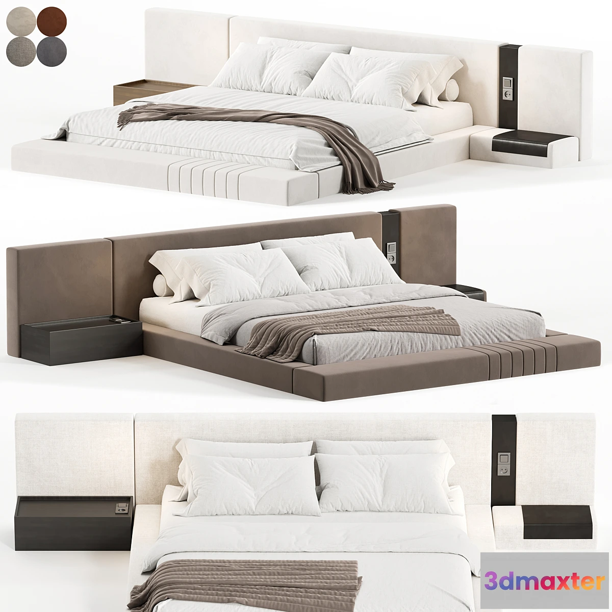 1346133 - Double bed 13 - No.2 3D Max