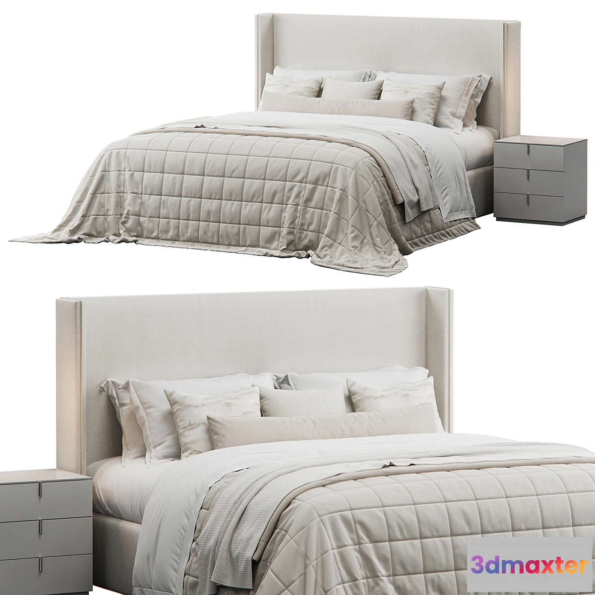 1346394 - Winged Bed by Lorinzer Living 3D Max