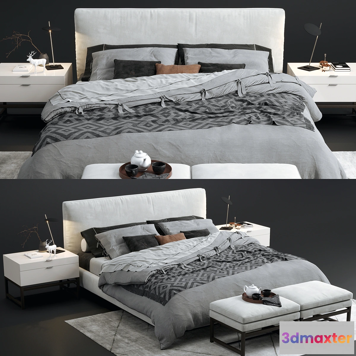 1350383 - Minotti andersen bed - No.2 3D Max