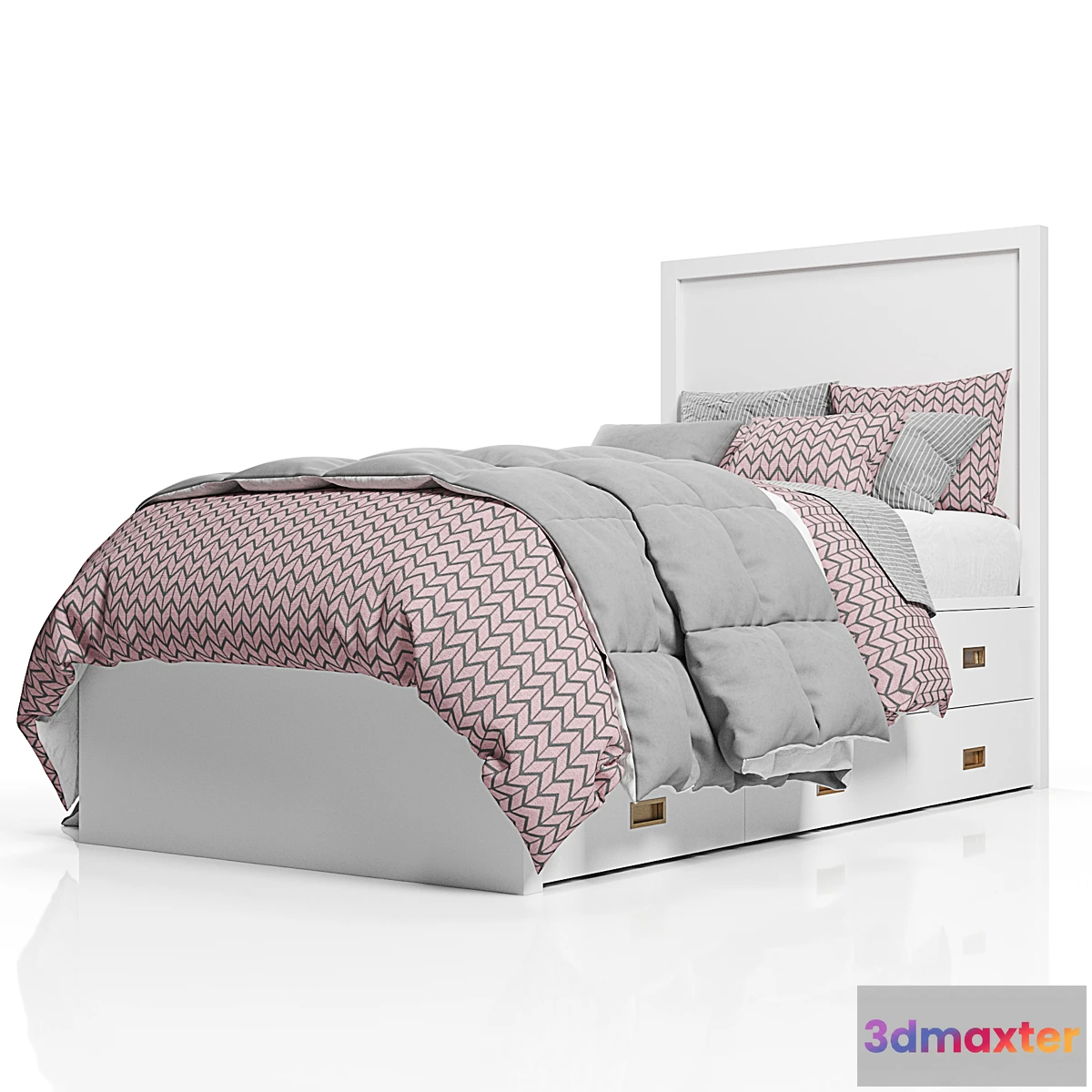 1350467 - AVALON BED WITH TRUNDLE 3D Max