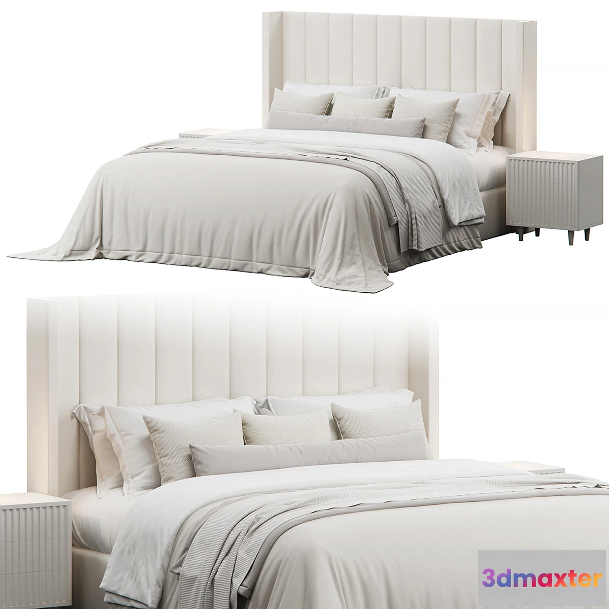 1353049 - Madison Headboard Bed 3D Max