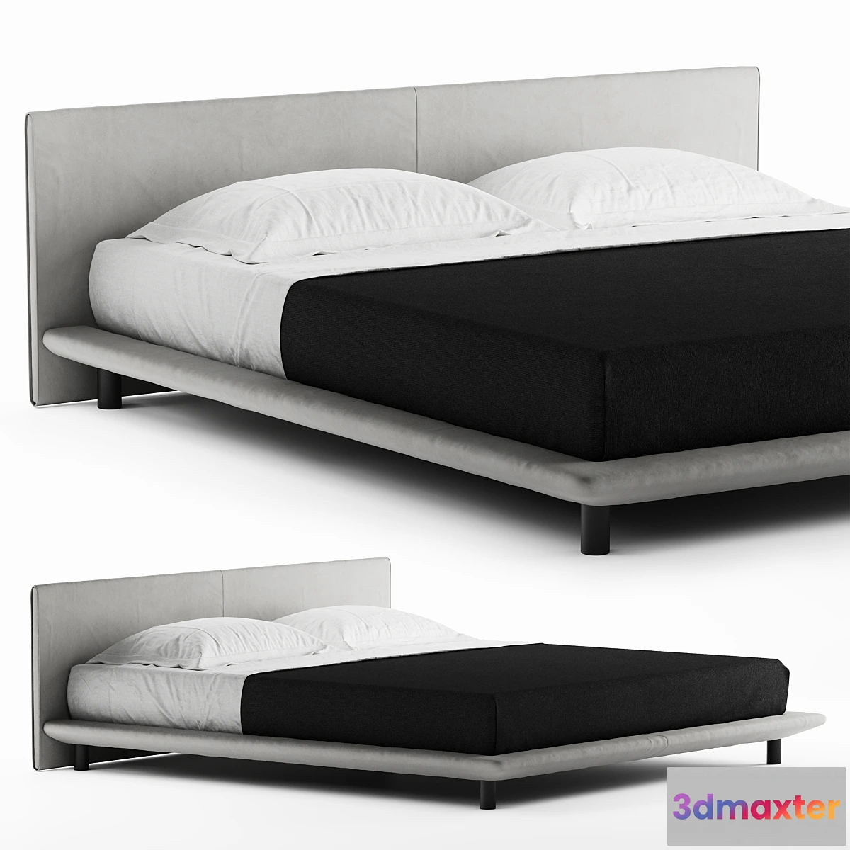 1353670 - Living Divani Chemise Bed - No.2 3D Max