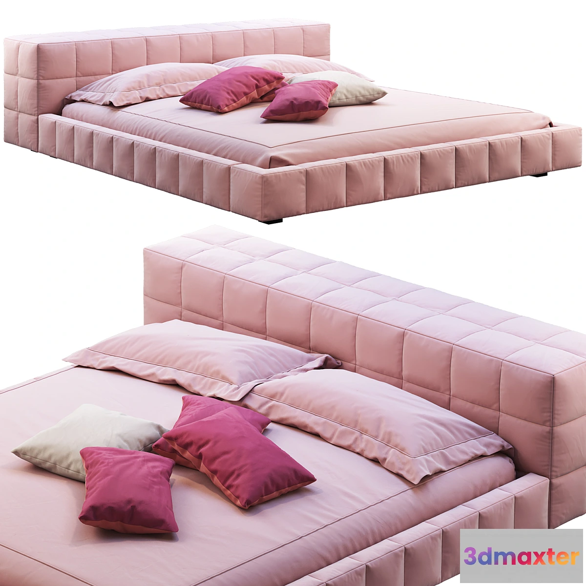 1356045 - Bonaldo squaring bed 3D Max