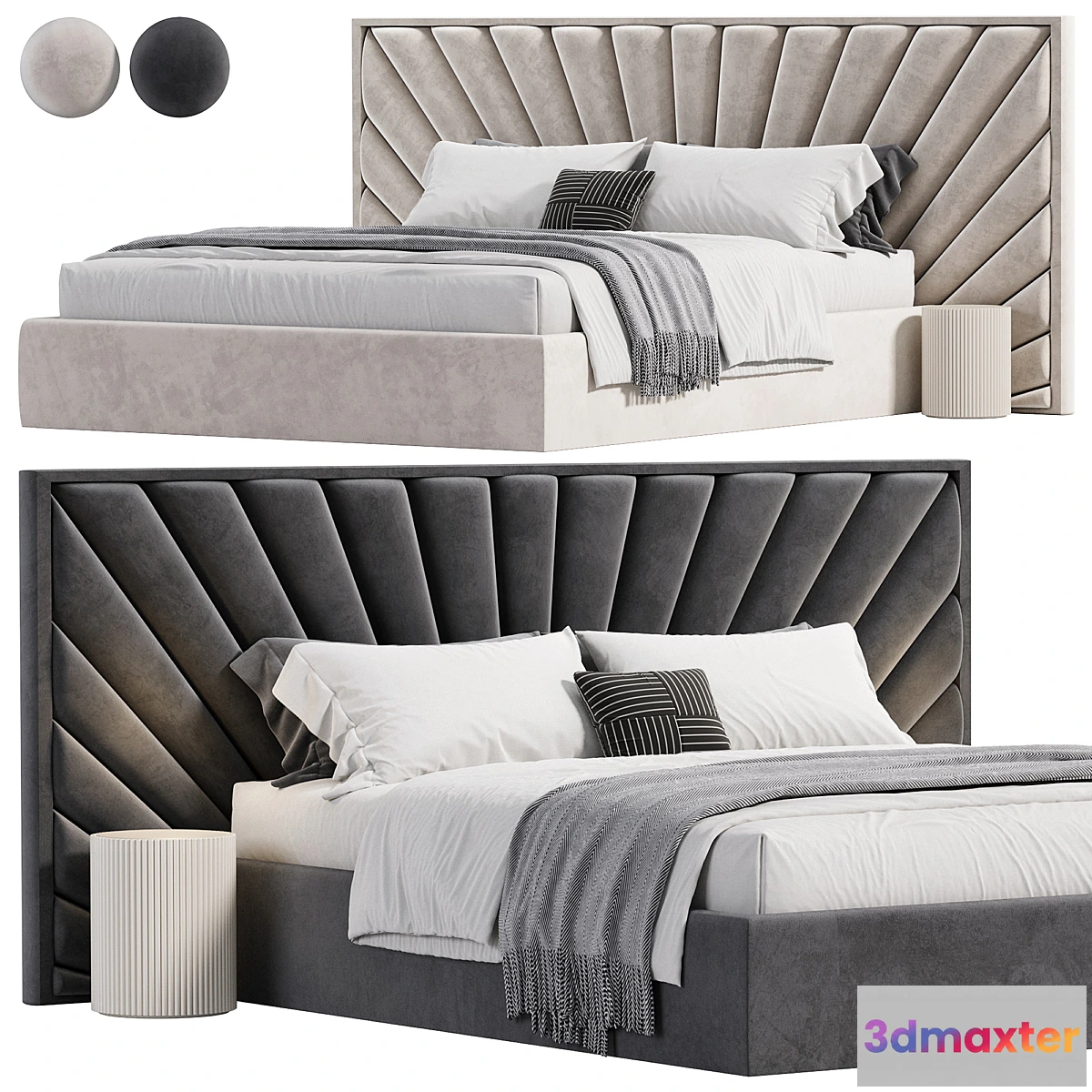 1357405 - Elliot Deco Bed 3D Max