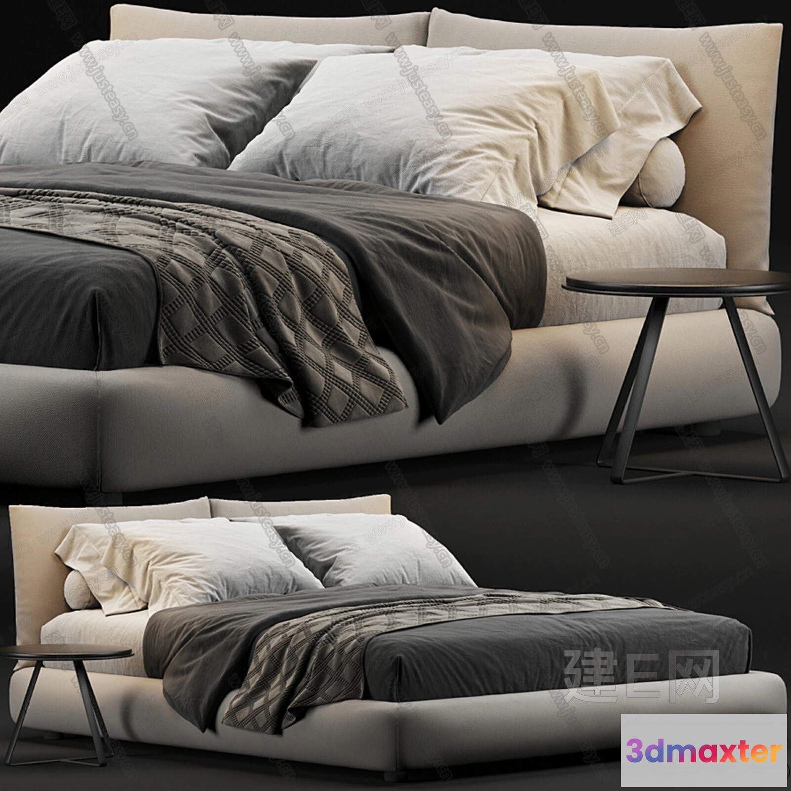 1362002 - Bed 3D Models - 3D Furniture for Bedroom - 119 3D Max